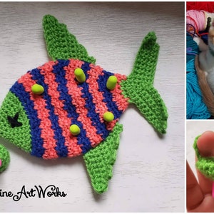 Fishy Kitten Suckling Toy Crochet Pattern