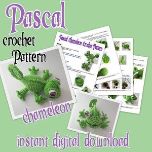 Pascal Chameleon Crochet Pattern - Etsy
