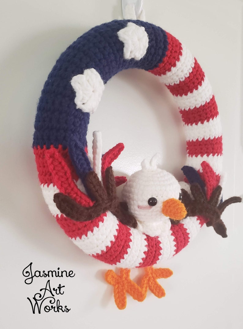 Happy 4th Wreath Crochet Pattern image 2