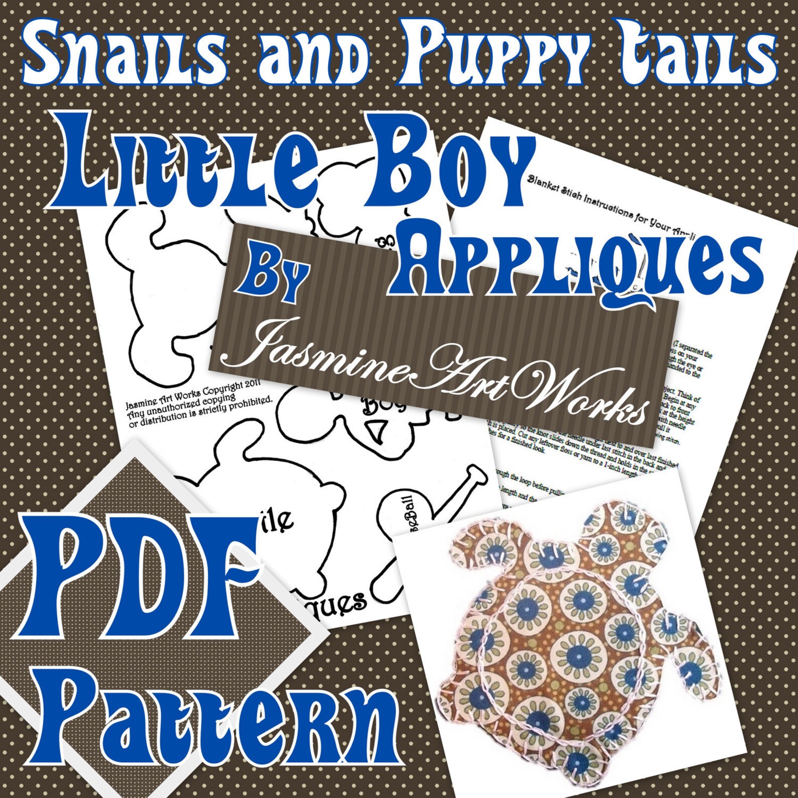 Little boy applique pdf pattern templates bonus embroidery  etsy