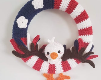 Happy 4th Wreath Crochet Pattern