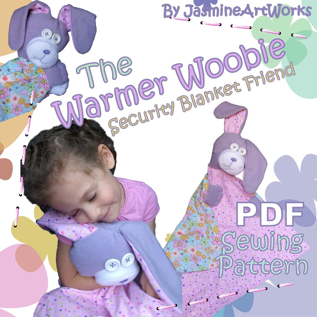 Security Blanket Friend PDF Sewing Pattern Warmer Woobie Etsy
