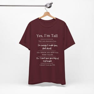 Tall Girls, Can I Borrow Your Height? T-Shirt | Funny Tall Girl Tee image 8
