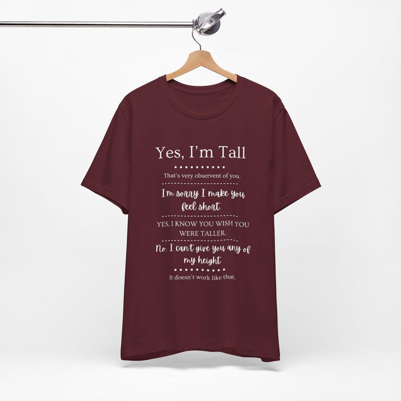 Tall Girls, Can I Borrow Your Height? T-Shirt | Funny Tall Girl Tee image 8