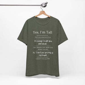 Tall Girls, Can I Borrow Your Height? T-Shirt | Funny Tall Girl Tee image 3