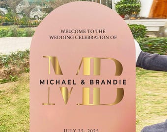 Personalized UV Acrylic Wedding Welcome Sign, Personalized Reception Welcome sign, Wedding Signage, Acrylic Event Signage