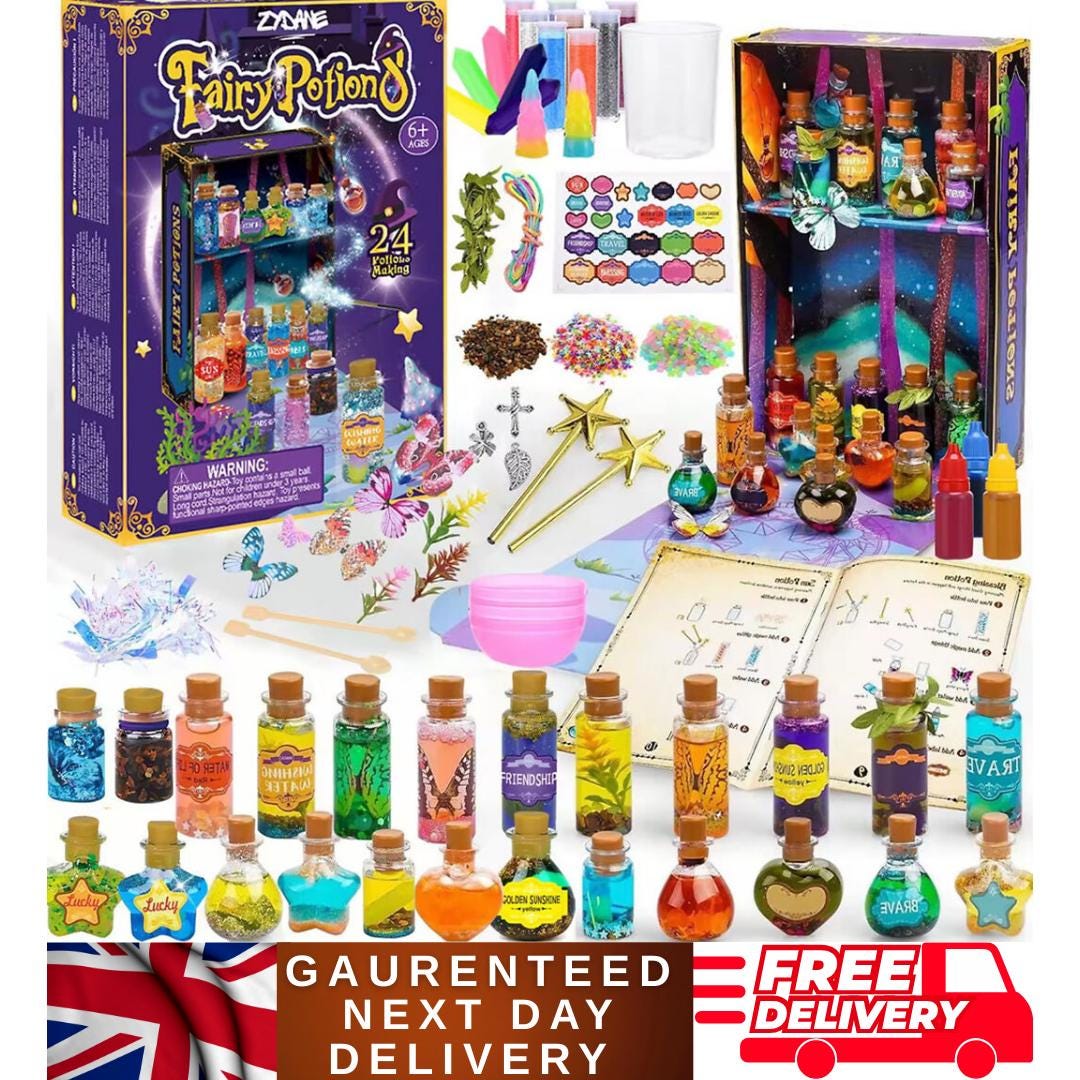 Potions Kit for Kids, 24 Magic Mix Wizard Potion Bottles, Craft Toys ...