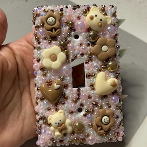 kawaii junk charmed light switch plate