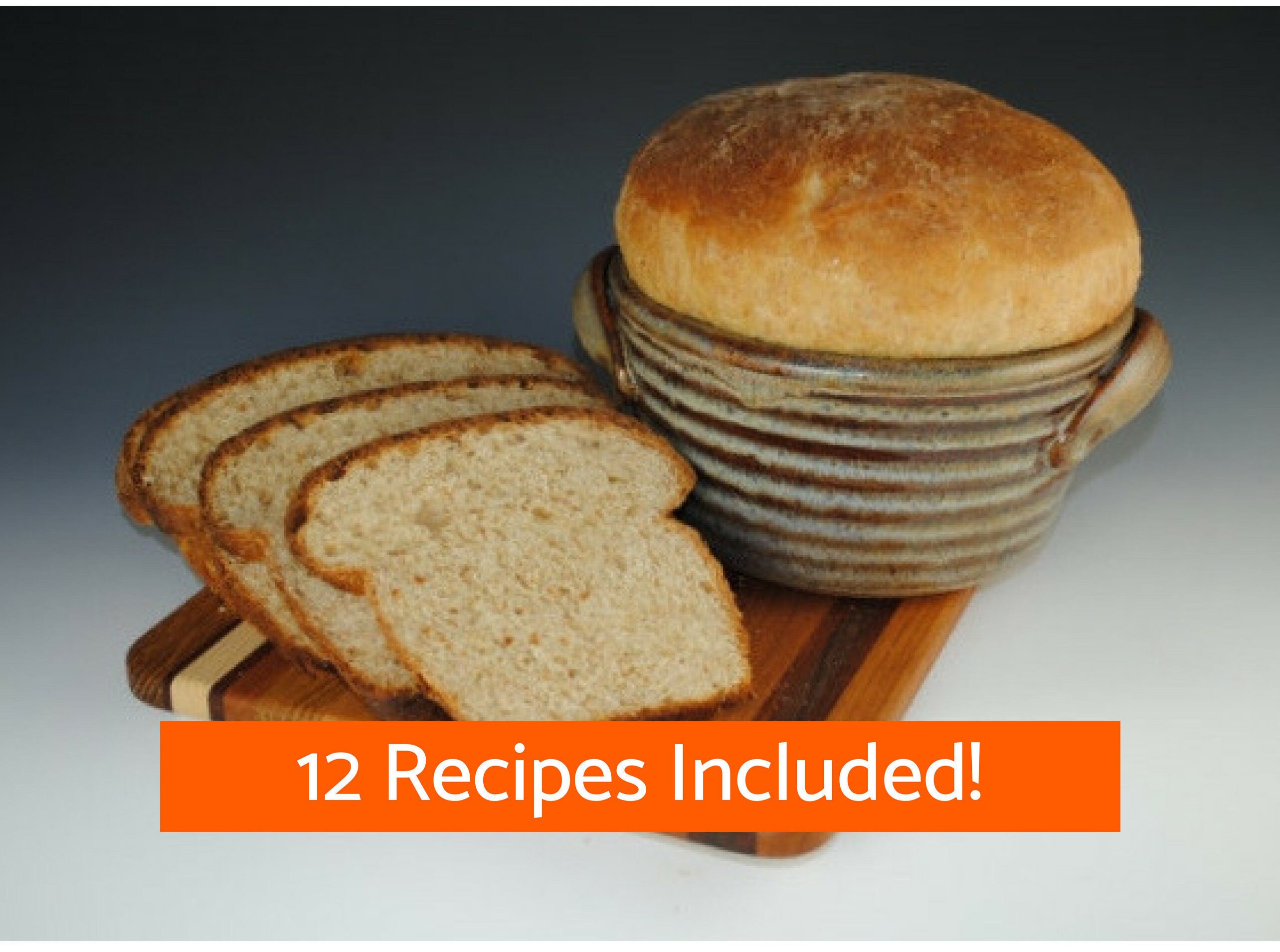 Bread Baker Bowl Bread Crock Ceramic Bread Pan 12 Etsy