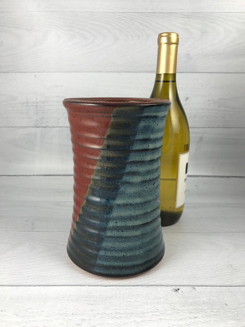 Wine Chiller Wine Cooler Pottery Wine Cooler Ceramic Wine Etsy