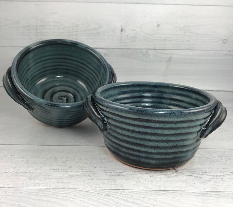 Bread Baker Bread Baking Pot in Blue 12 Recipes Included Etsy