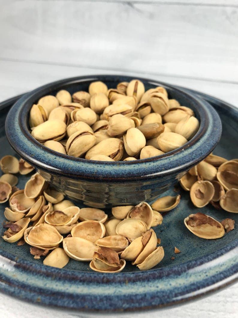 Pistachio Bowl In Stock Double Dish Nut Bowl Ceramic Nut Etsy