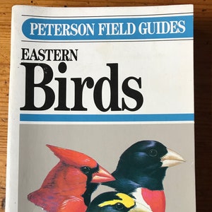 1980 Peterson field Guides Eastern Birds Roger Tory Peterson  paperback Birds identification 384 pages loaded with info