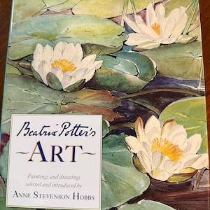 1989, Beatrix Potter's Art, peintures et dessins vintage à couverture rigide, magnifique