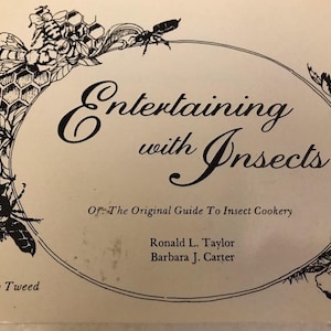 1996 Entretenimiento con insectos LOL libro en rústica vintage o la guía original para la cocina de insectos
