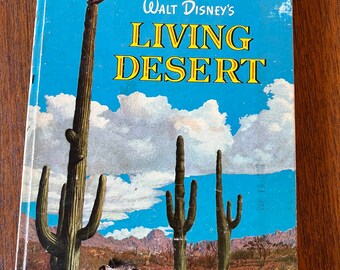 1954 VINTAGE Il deserto vivente di Walt Disney Un'avventura nella vita vera HC Jane Werner E3