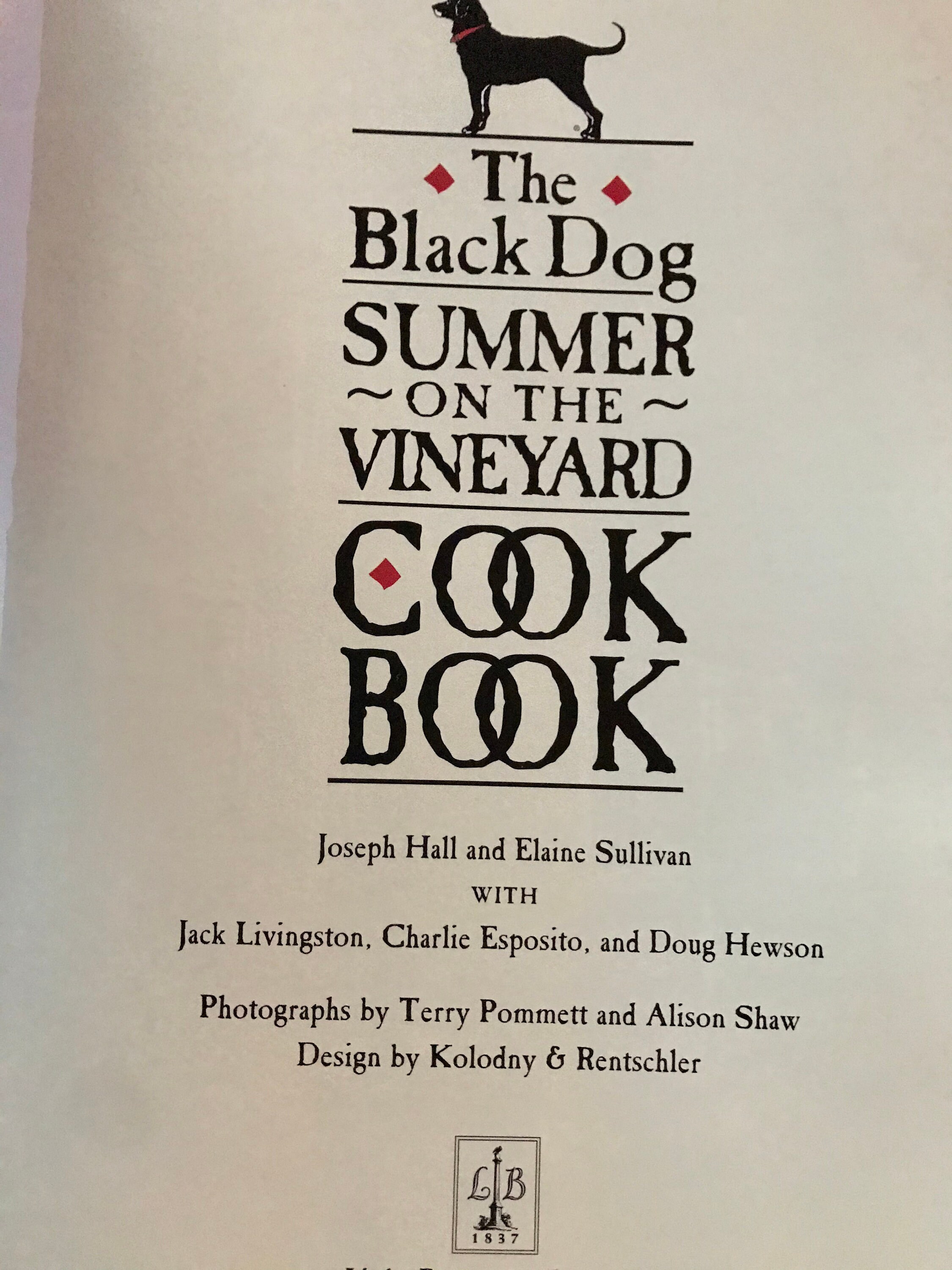 2000 the Black Dog Summer on the Vineayrd Cookbook Vintage Etsy