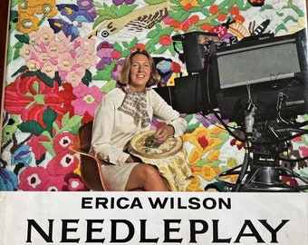 1975 Erica Wilson Needleplay Highlights From The Television Series "Erica" Book