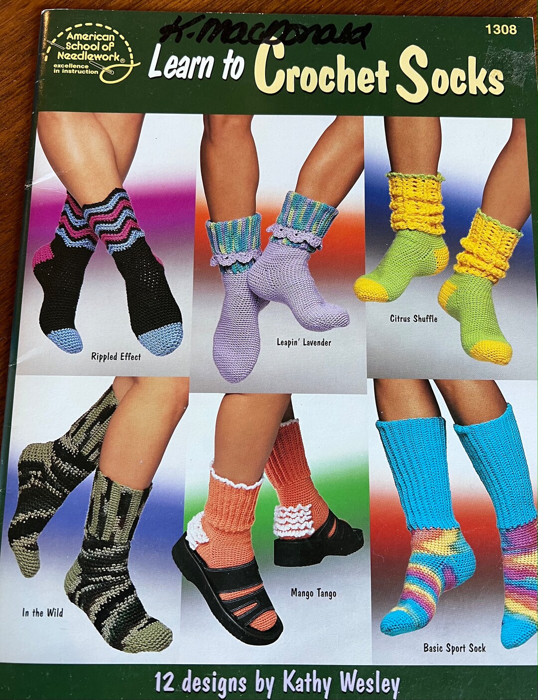 2000 Learn to Crochet Socks Pamphlet Etsy