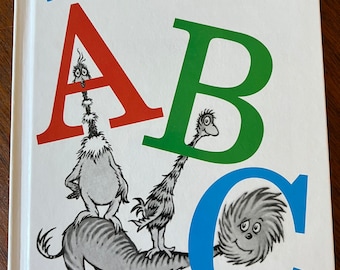 1991 Lettore principiante con copertina rigida ABC del Dr. Seuss