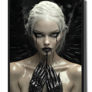 Gothic Angel Art Dark Fantasy Wall Art