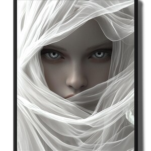 Gothic Woman Art Mystical Fantasy Wall Art Feminine