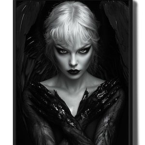 Gothic Angel Art Dark Fantasy Wall Art