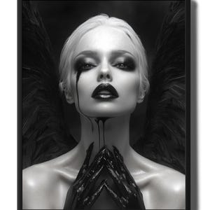Gothic Angel Art Dark Fantasy Wall Art