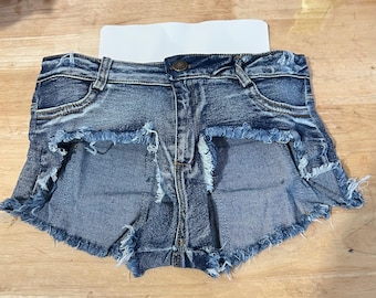 Casual Denim Shorts, Women Shorts, Lady Jeans Mini Shorts, Women Summer Beach Half Pants, Low Waist Denim Breeches,