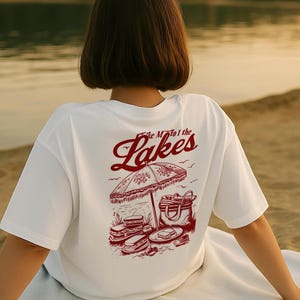 Bring mich zu den Seen Oversized T-Shirt - Folklore Cottagecore Shirt, Vintage Natur Grafik T-Shirt, Inspirierte ästhetische Kleidung