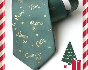 Male teacher Christmas Gift / customized tie / name's tie