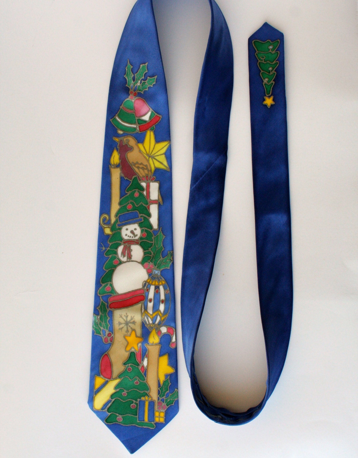 Christmas holiday tie for him festive holiday necktie for | Etsy