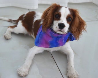 Dog silk scarf, neckerchief unisex, doggy scarf