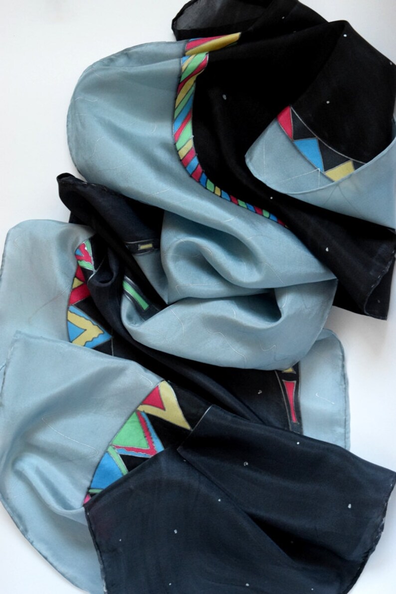 Carlton Silk Scarf - Grey main image 0