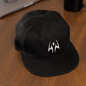 Anime Curse King Embroidered Snapback: Dark Energy Symbol Hat