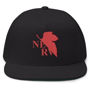 Cyberpunk Mecha Logo Snapback | Embroidered Flat Bill Cap | Japanese Anime Streetwear Hat for Otaku Fashion