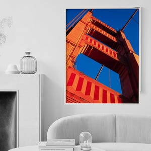 Retro Golden Gate Bridge Print: San Francisco Travel Photography