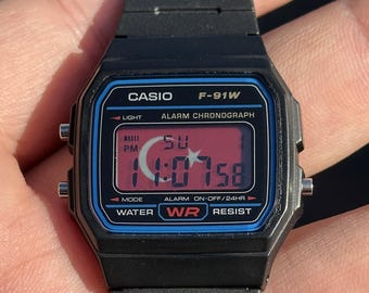 Custom "Turkey" Casio F91W Modified Digital Watch