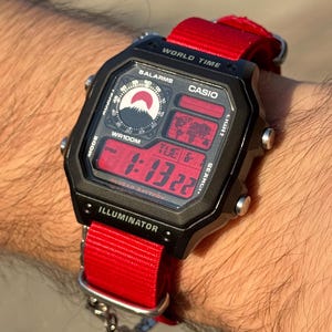 Custom “honda” Modified Watch Based on Casio Ae1200, New in Box