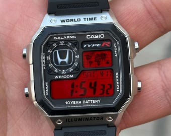 RARE Casio 50QS-17 3 BUTTON Led Digital Watch Fully Working Japan