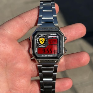 Custom “honda” Modified Watch Based on Casio Ae1200, New in Box