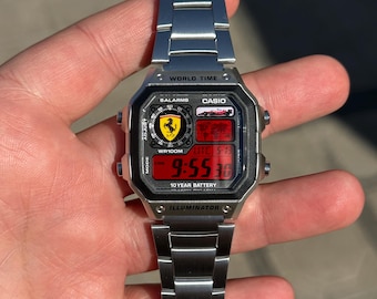 Custom Casio AE-1200 Honda Racing Edition | Red Wing Motorcycle