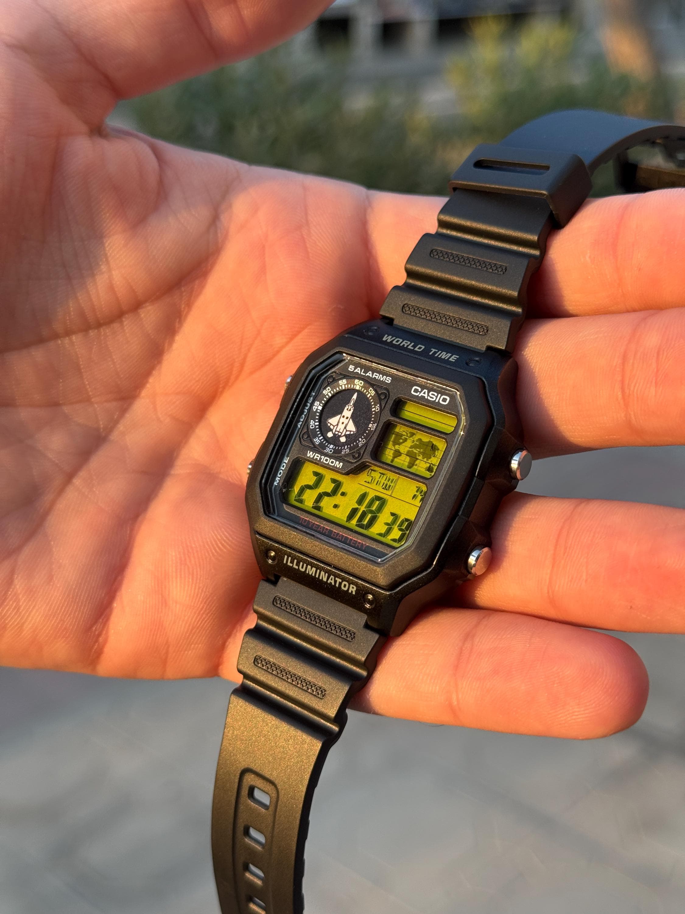 F-22 Raptor Casio AE1200 Mod, Digital Watch, Gift for Him - Etsy