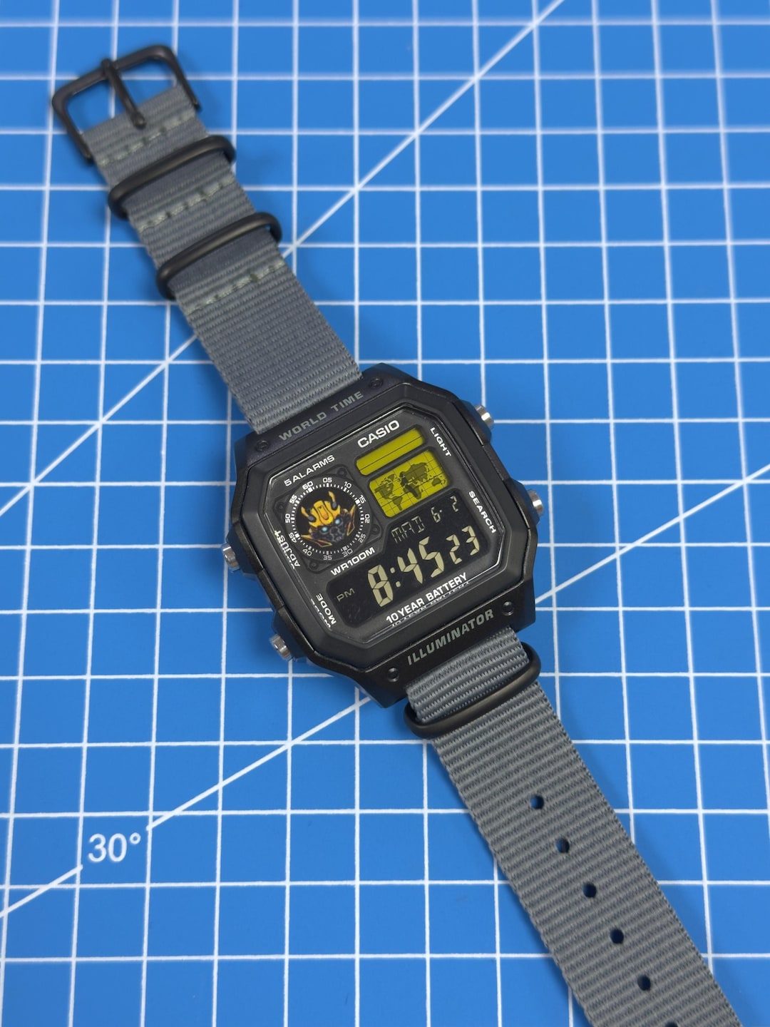 Custom Bumblebee Casio AE1200 Digital Watch, Gift for Him - Etsy