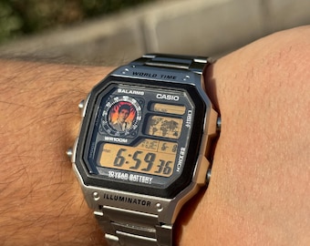 Custom Casio AE-1200 Honda Racing Edition | Red Wing Motorcycle