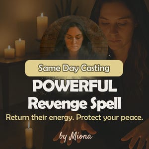 SAME DAY – Revenge Spell to Hex Enemies, Powerful Curse Removal and Cleansing Ritual, White Magic Spell for Justice with No Bad Karma