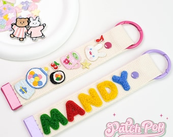 Etiqueta personalizada para equipaje con parches bordados - Llavero/Colgante para bolso personalizado, Ideas de regalo personalizadas, Paquete de parches
