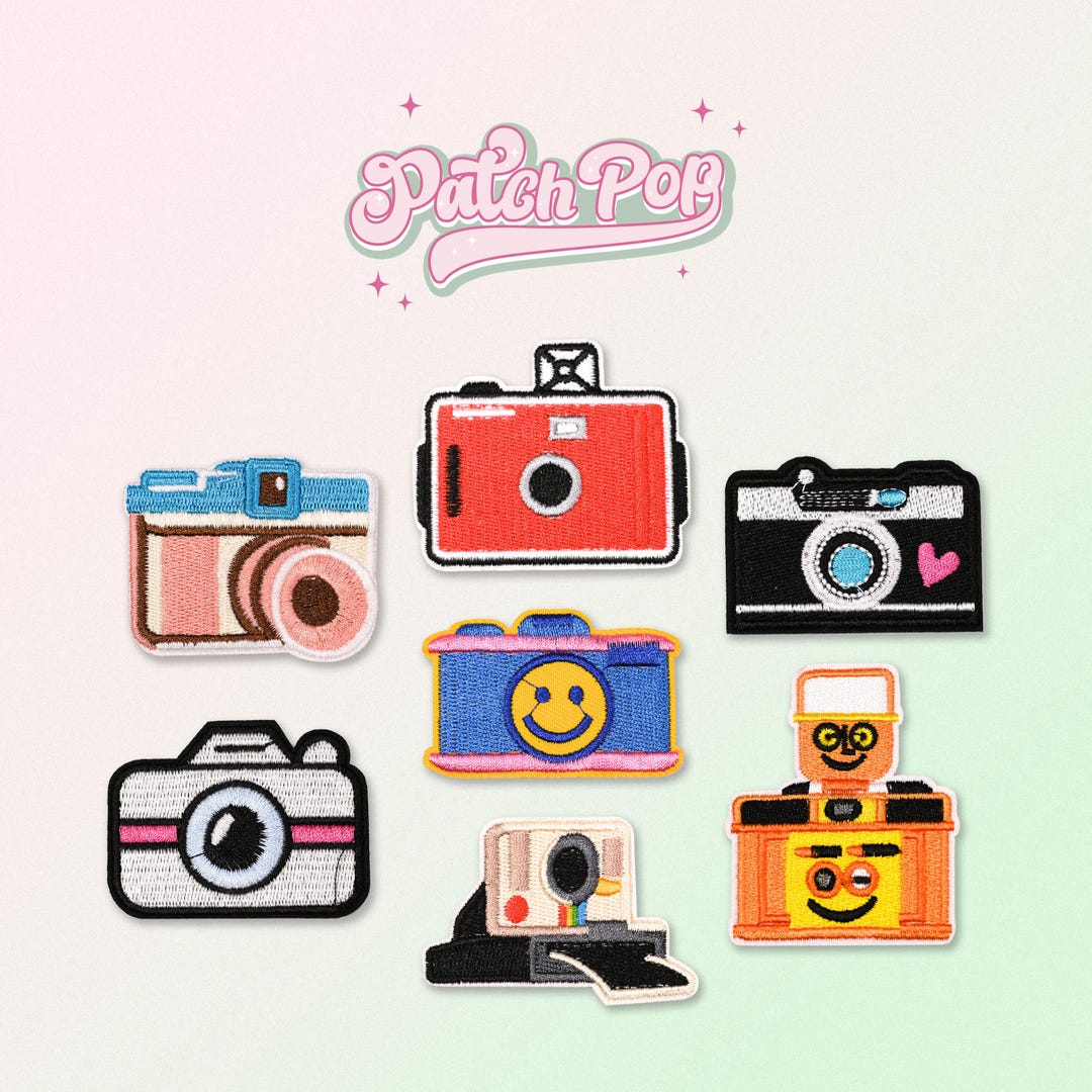 Camera Embroidered Patch, Self Stick Patch, Photography Enthusiast ...