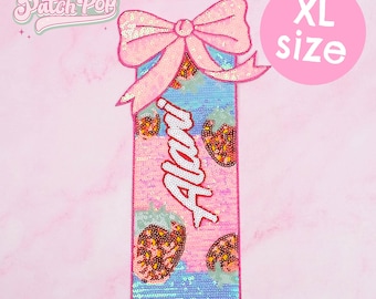 Big Glittery Alani Sequin Patch - Energy Drink Soda Can Patch for Jacket Bags Sweater