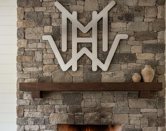 Personalized Cattle Brand Metal Sign - Custom Western Ranch Decor, Rustic Farm Initials or Brand Wall Art